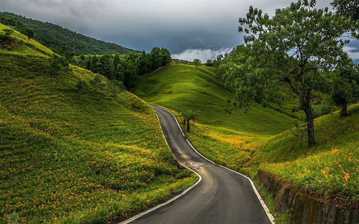 公路旅行 - 風景壁紙 查看次數:11437