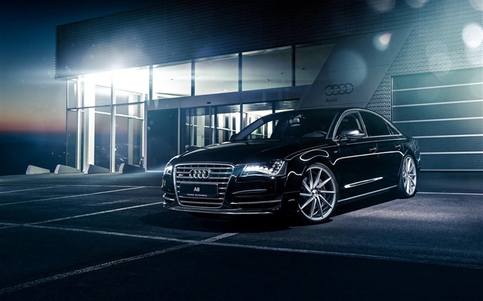 Audi A8 noir-voitures HD Fond d'écran Vues:17672