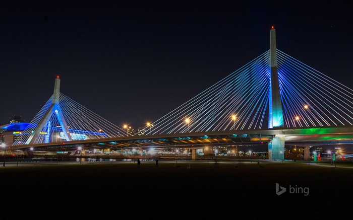 Escena de la noche del puente-fondo de pantalla del tema Bing Vistas:7238