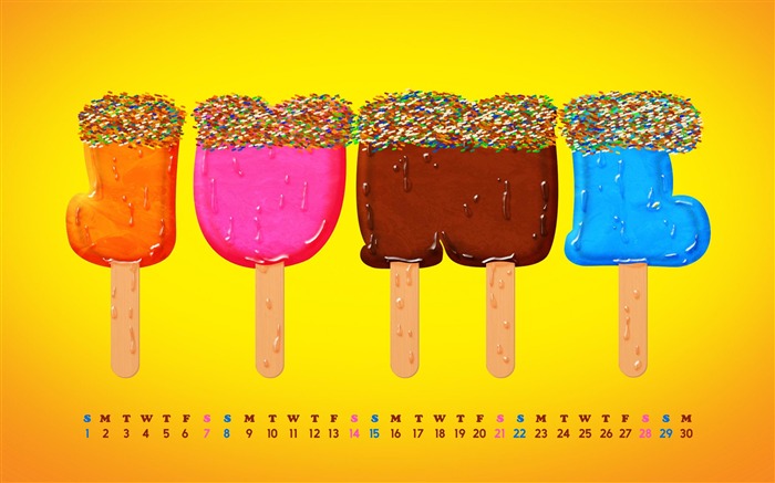 Ice Cream June-June 2014 calendar wallpaper Views:7993 Date:2014/5/31 9:30:40