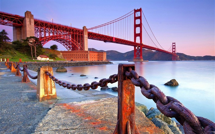 golden gate bridge-Ville Paysage Fond d'écran Vues:9317