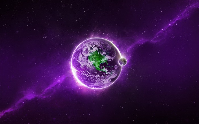 purple space-Design HD Wallpaper Views:14132 Date:2014/5/27 9:42:24