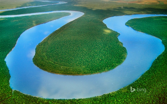 Doble fondo de pantalla del tema del río-Bing Vistas:10717