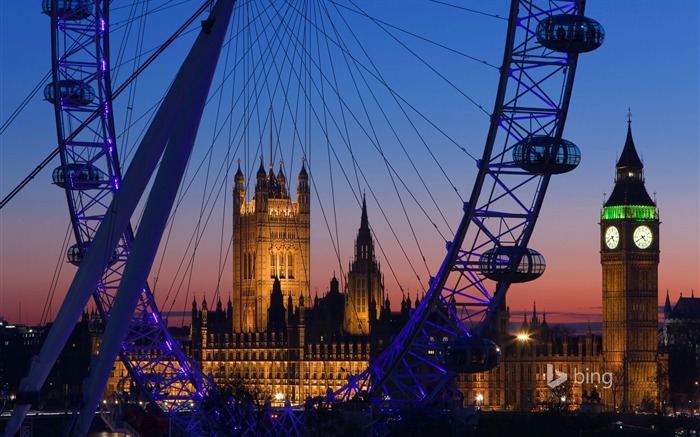 Fondo de pantalla del tema London Eye Big Ben-Bing Vistas:12549