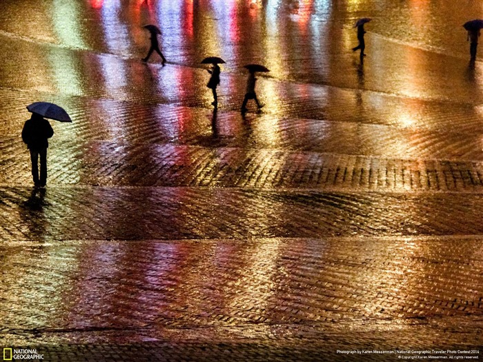 Rainy Night in the Piazza-National Geographic fond d'écran Vues:9085