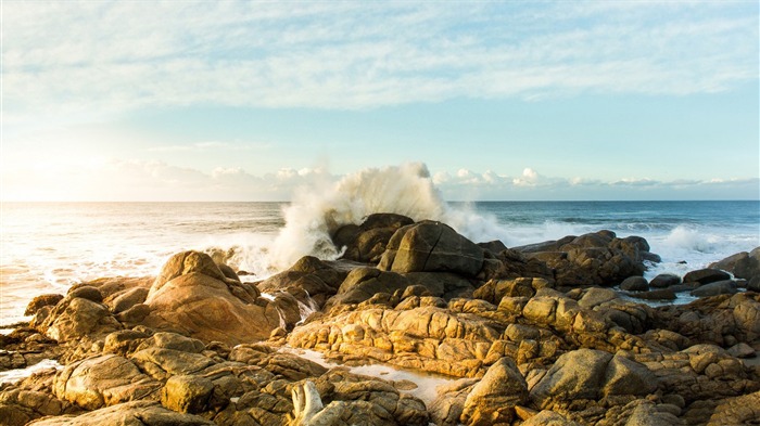 écrasement de la mer-Nature HD Fond d'écran Vues:8521