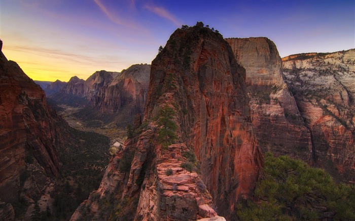 Parc national de Zion Utah-Photo HD Fond d'écran Vues:8593