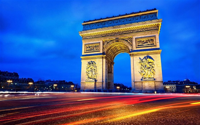 Arc Triomphe At Night-Cities HD Wallpaper Views:11599 Date:2014/8/31 1:58:10