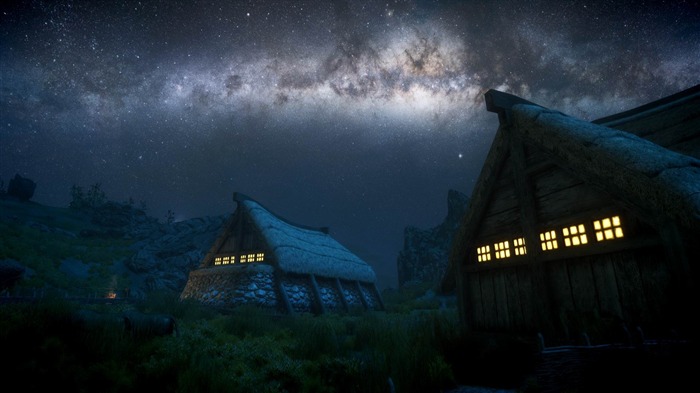 Beautiful night scenery Galaxy HD Wallpaper 04 Views:15141 Date:2014/8/24 3:42:40