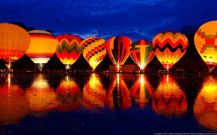 Globo de Cincinnati Lake-fondo de pantalla de tema de Windows Vistas:9598