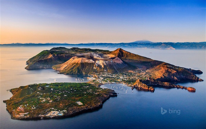 Island panorama-Bing theme fondo de pantalla Vistas:9016