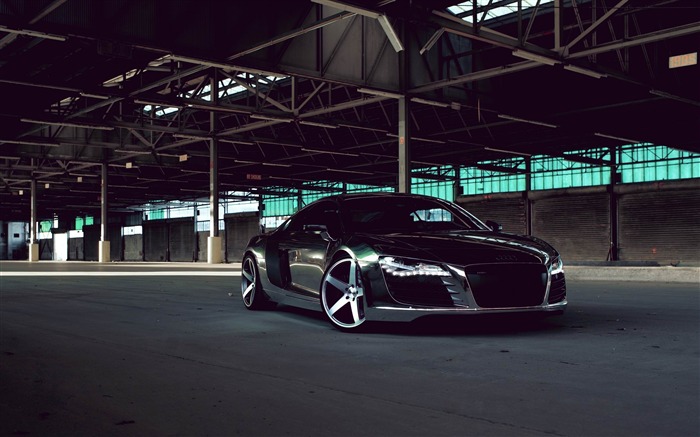 audi r8 chrome-Fond d'écran HD voiture Vues:11966