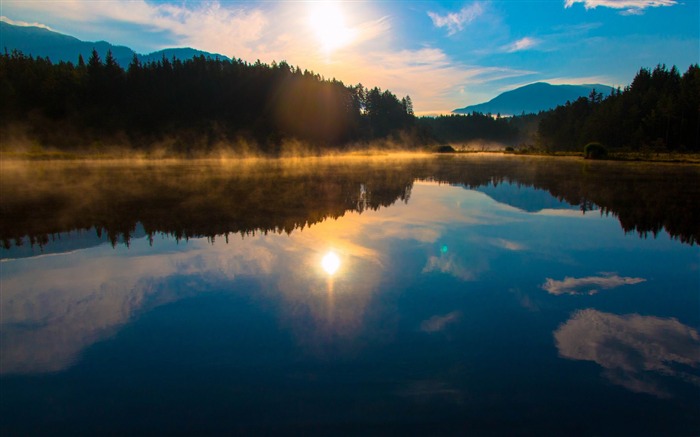 sunrise carinthia austria-photo HD Wallpaper Views:9733 Date:2014/8/12 9:31:42