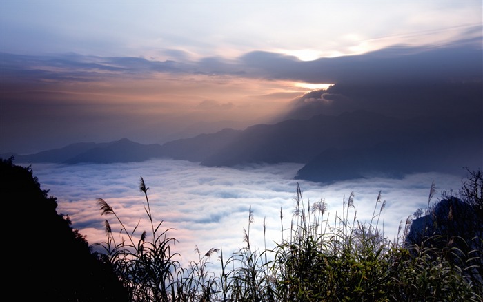 taiwan montagnes du ciel-paysage HD Fond d'écran Vues:10951