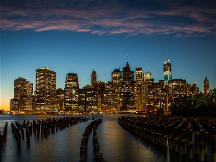 New York Coucher de soleil-HD Fond d'écran Vues:9834