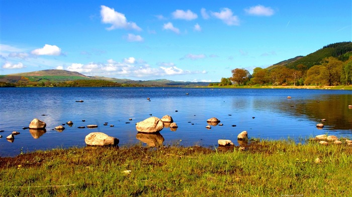 Beautiful Nature Lake-Scenery fondo de pantalla HD Vistas:9824