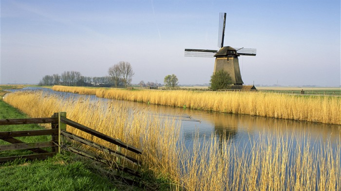 Moulin à vent hollandais-HD Fonds d'écran Vues:14457