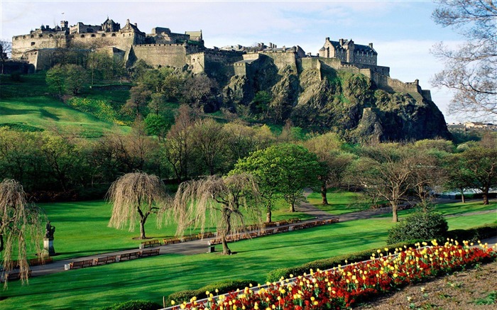 Castillo de Edimburgo Escocia-Scenery fondo de pantalla HD Vistas:19397