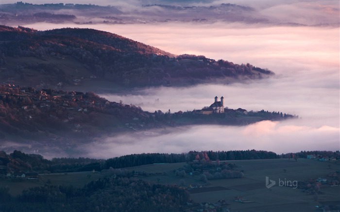 Château Misty-Bing fond d'écran Vues:7034