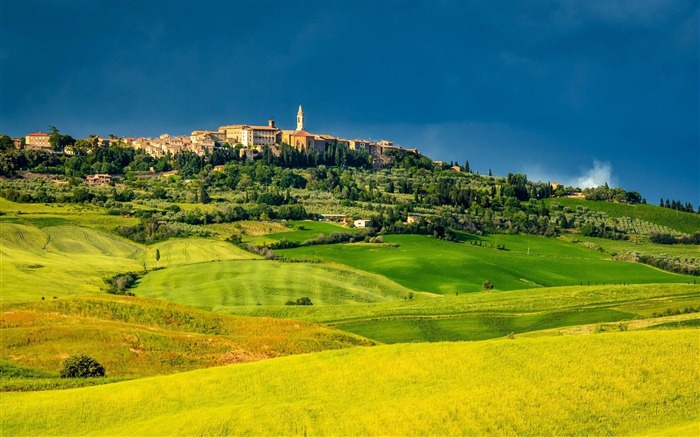 Toscana Italia-Scenery fondo de pantalla HD Vistas:12123