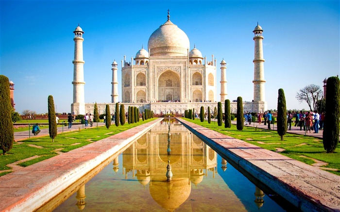 Beautiful Taj Mahal-Cities HD Wallpaper Views:20308 Date:2014/11/29 4:07:27