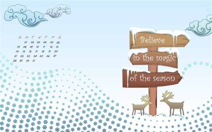 Believe Magic Of The Season-December 2014 Calendar Wallpaper Views:9772 Date:2014/11/30 8:08:51