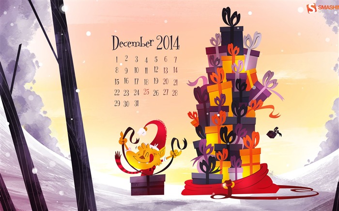 Gifts Lover-December 2014 Calendar Wallpaper Views:8186 Date:2014/11/30 8:16:17