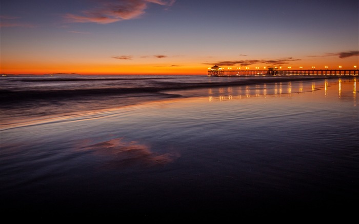 Sunset Beach CA-HD Desktop Wallpaper Views:7129 Date:2014/11/2 2:34:46