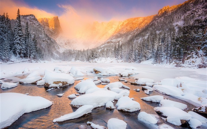 冬季初雪风景高清桌面壁纸 浏览:8931