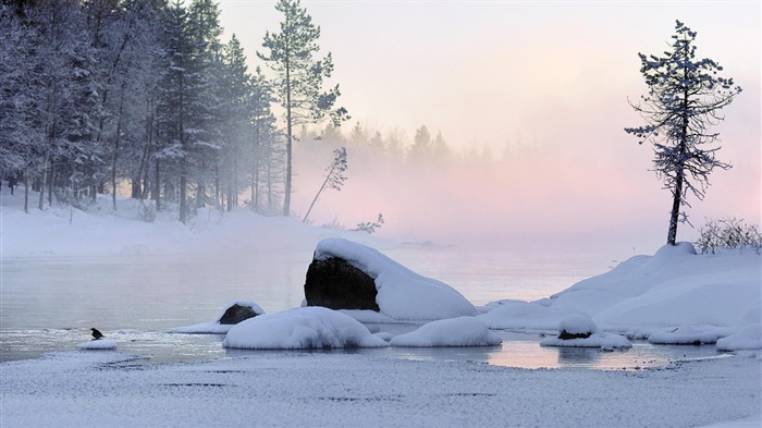 Winter first snow landscape HD wallpaper 17 Views:8816 Date:2014/11/12 7:39:40