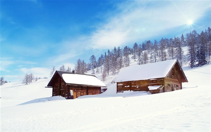 冬季初雪风景高清桌面壁纸 浏览:8278