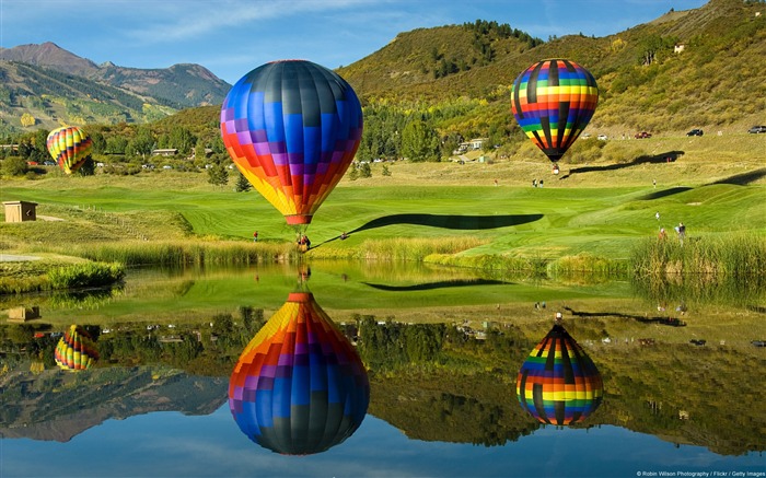 Papel de Parede de Festa-Windows 10 de Balão de Neve de Aspen Snowmass Visualizações:20455