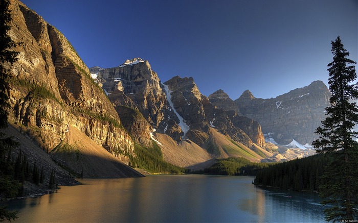 Banff Moraine Lake Sunset-Windows 10 HD Fond d'écran Vues:24164