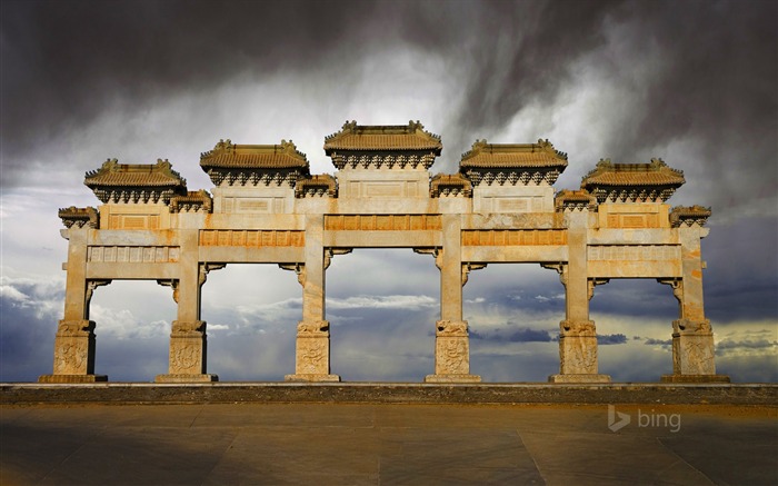 Eastern classical arch-Bing theme wallpaper Views:8546 Date:2014/12/7 0:40:46