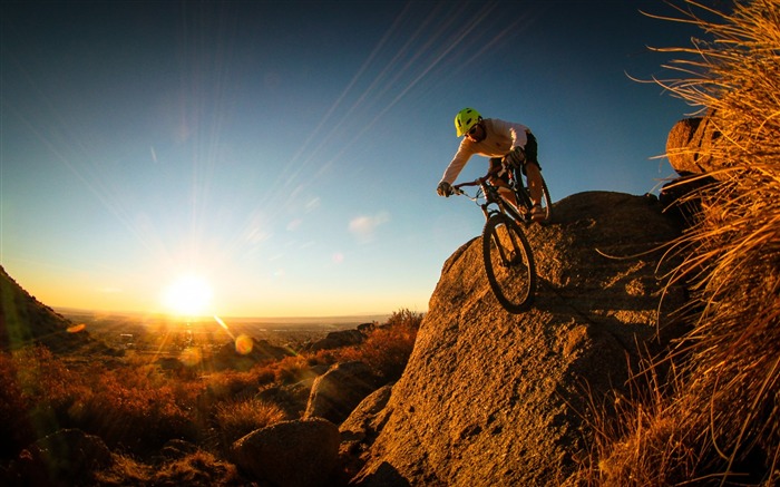 Extreme mountain biking Sports HD Wallpaper Views:40121