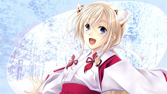 Kimono Anime Girl-Cartoon design wallpaper Views:10569 Date:2014/12/27 0:28:05