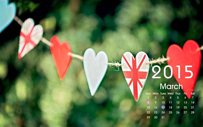 Março-2015 Calendário Desktop Themes Wallpaper Visualizações:9250