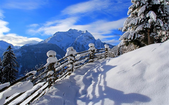 La mayoría de los fondos de invierno hermoso paisaje fondo de escritorio HD Vistas:53025