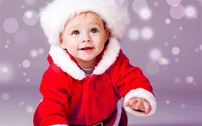 Santa Christmas Baby-Holidays Hd Wallpaper Views:7105 Date:2014/12/9 9:45:47