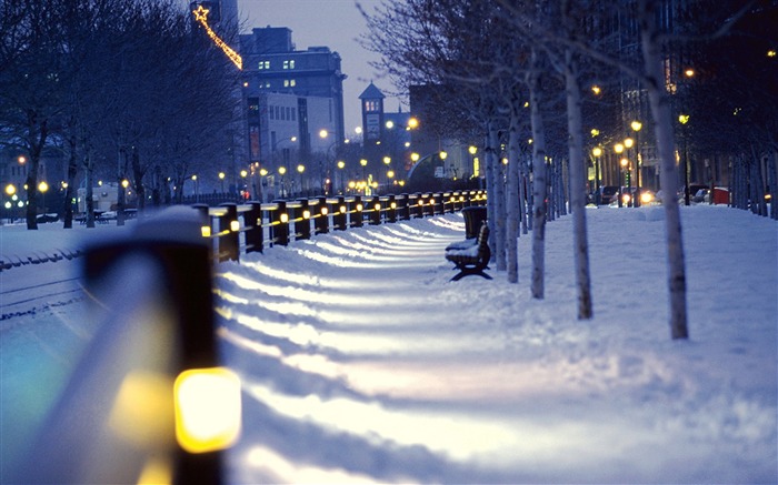 Winter City Photo-Cities desktop wallpaper Views:11318 Date:2014/12/11 8:10:16