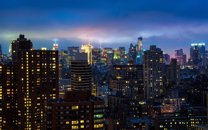 luces brillantes-Ciudades fondo de escritorio Vistas:9540