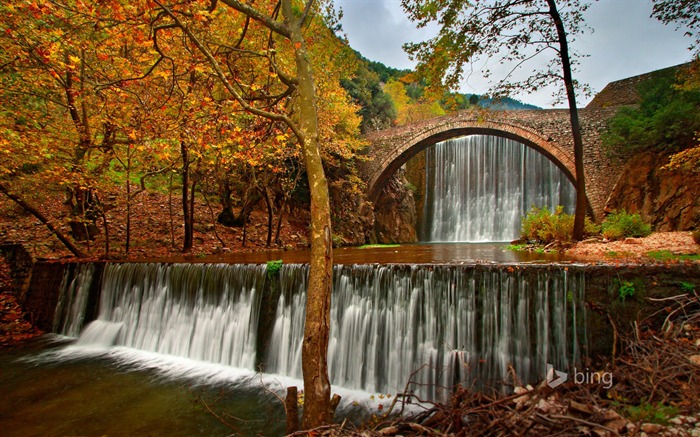 Arche cascade de flux-Bing fond d'écran Vues:10413