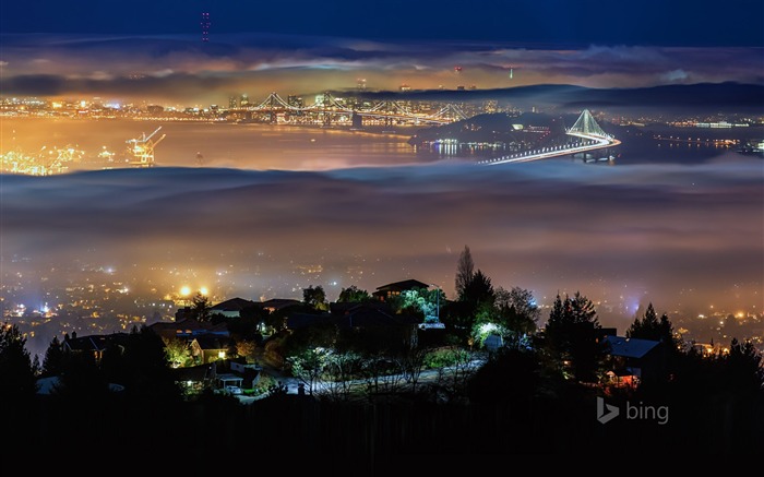 Fog City Pont-Bing fond d'écran Vues:8107