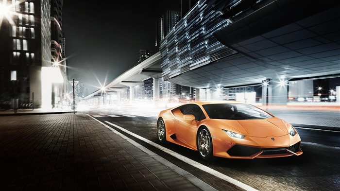 Fondo de pantalla de pantalla ancha Lamborghini Huracan-HD Vistas:7737