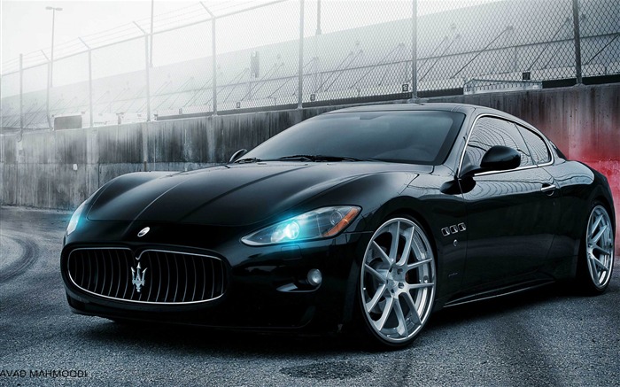 maserati black-HD papel tapiz de pantalla ancha Vistas:12227