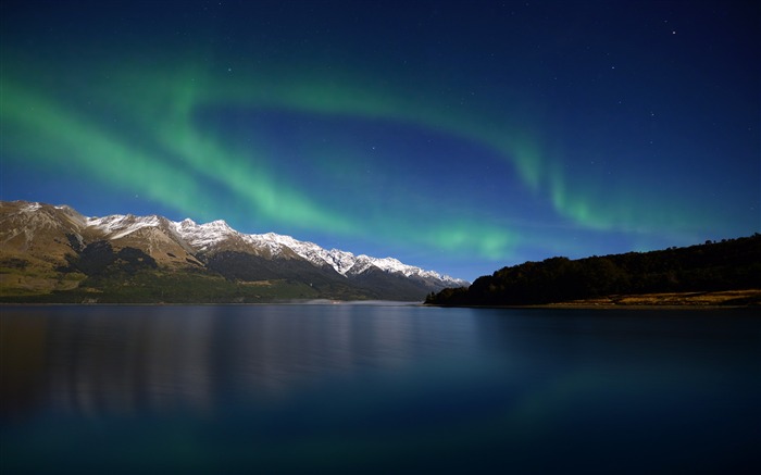 Aurora Over Lake-Landscapes Fondo de escritorio HD Vistas:8685