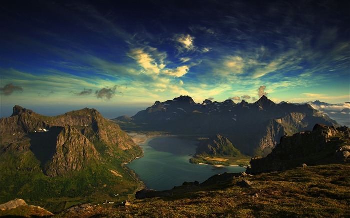 Reinebringen Norway-Landscapes fondo de pantalla HD Vistas:10414