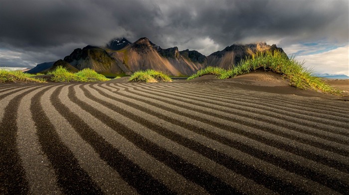 mañana en vestrahorn islandia-Paisajes HD fondo de pantalla Vistas:9722