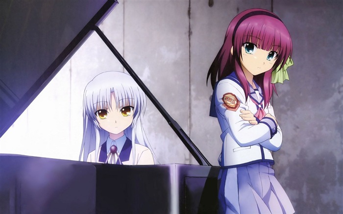 Angel Beats Kanade e Yuri-Art HD Wallpaper Visualizações:10412