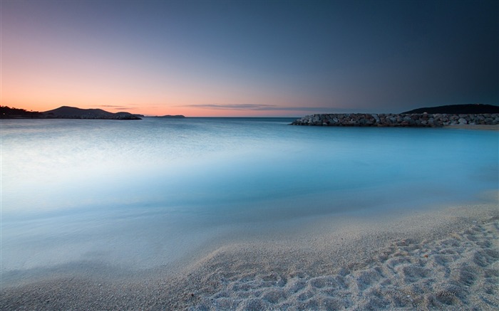 Beach Twilight-Photography fondo de pantalla HD Vistas:10071